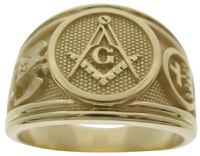 14k gold 3rd Degree Master Mason/SRSJ 32nd degree/York Rite Knights Templar ring